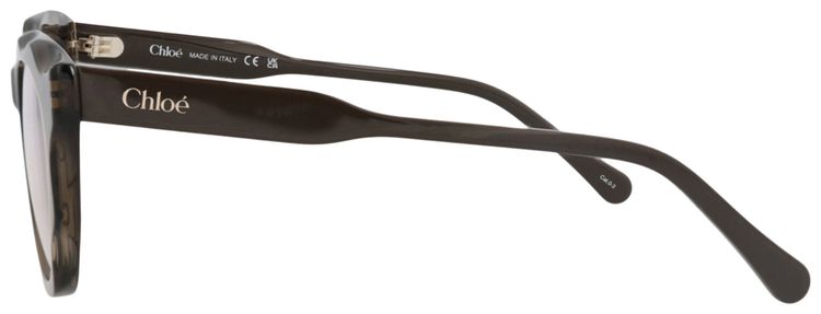 Chloe Round Frame Recycled Acetate Sunglasses BrownTransparent