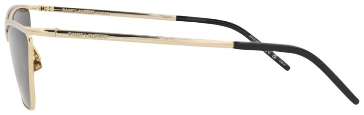 Saint Laurent Cat Eye Frame Metal Sunglasses GoldGrey