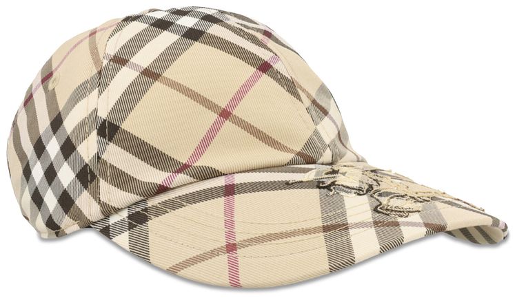 Burberry Check Hat AlabasterMulticolor