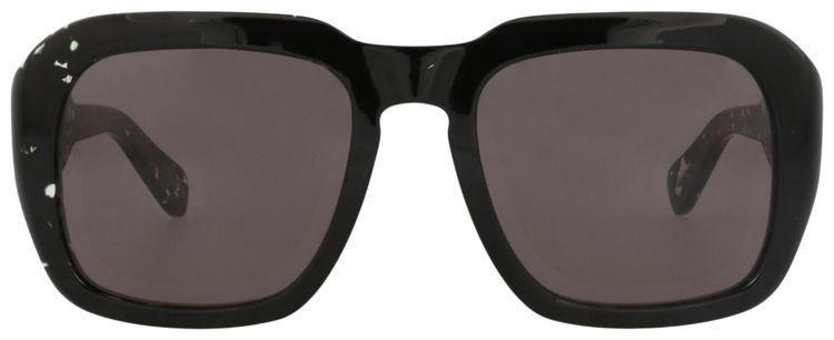 Chloe Square Frame Recycled Acetate Sunglasses BlackGrey