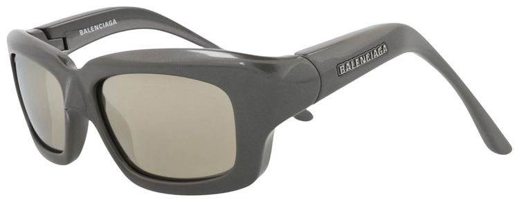 Balenciaga Square Frame Bio Injection Sunglasses GreyWhite