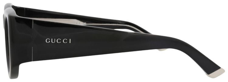 Gucci Cat Eye Frame Recycled Acetate Sunglasses BlackTransparent