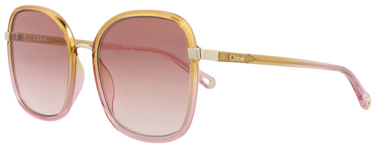 Chloe Square Frame Injection Sunglasses YellowOrange