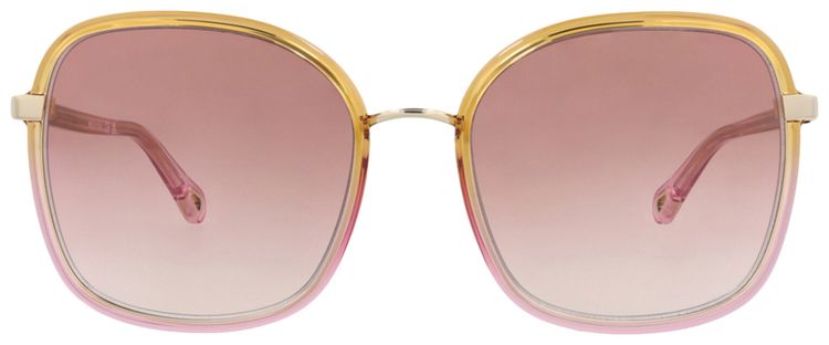 Chloe Square Frame Injection Sunglasses YellowOrange