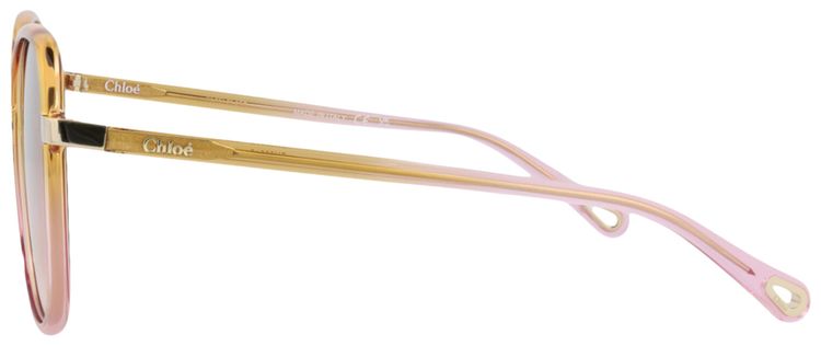 Chloe Square Frame Injection Sunglasses YellowOrange