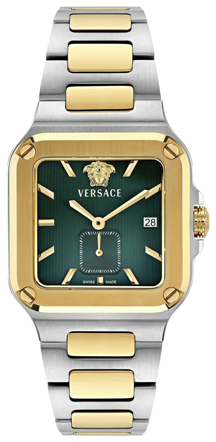 Versace Greca Edge Bracelet Watch Two Tone