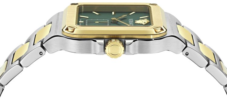 Versace Greca Edge Bracelet Watch Two Tone