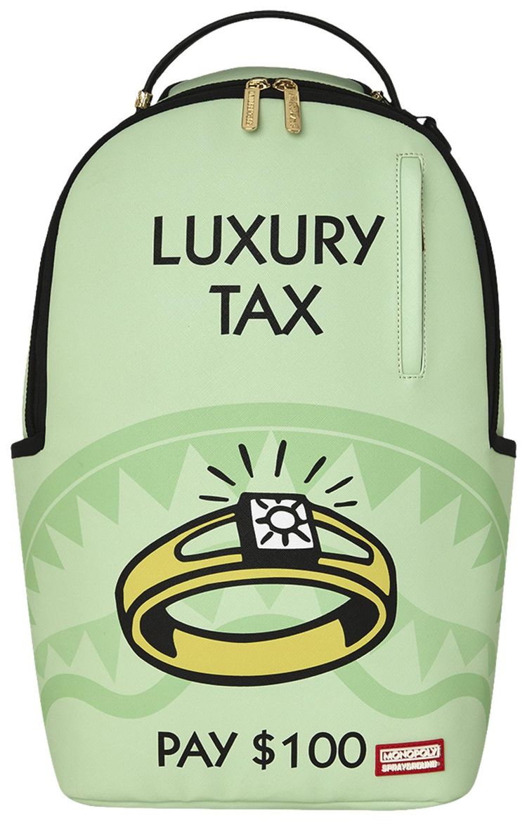 Sprayground Monopoly Paid Up Backpack Green