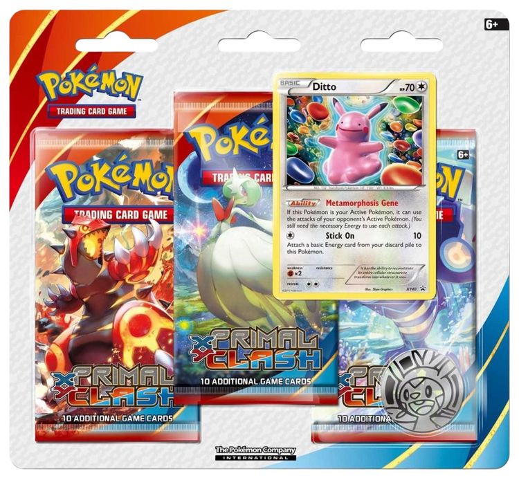 Pokemon Primal Clash Three Pack Blister Ditto