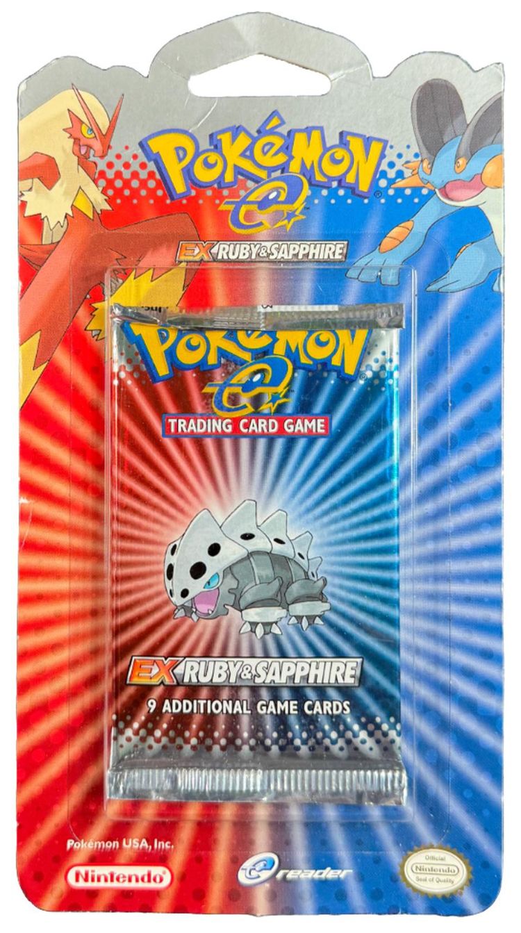 Pokemon EX Ruby  Sapphire Single Pack Blister Lairon
