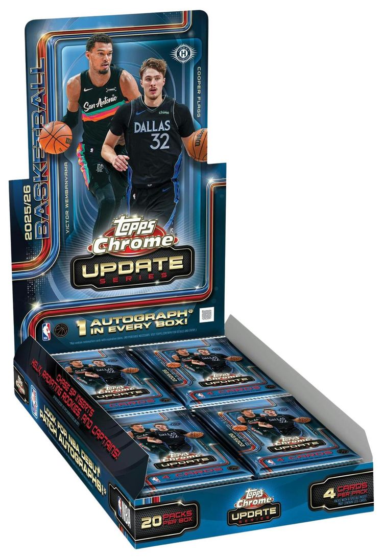 2025 26 Topps Chrome Updates Basketball Hobby Box