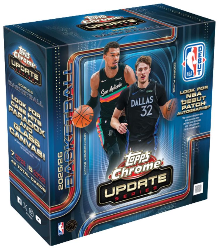 2025 26 Topps Chrome Updates Basketball Mega Box