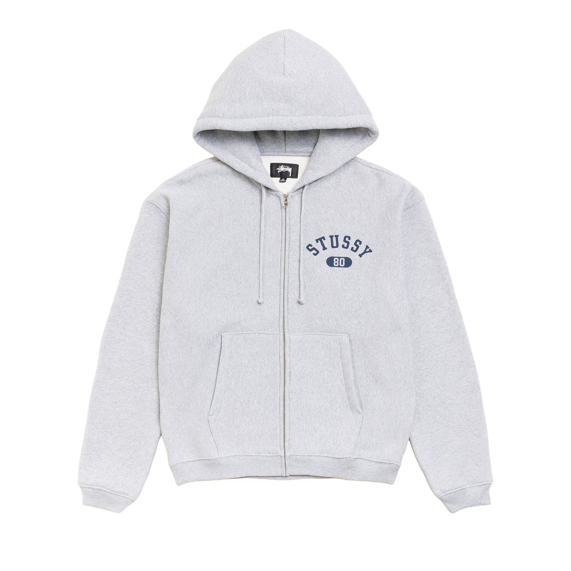 あめStussy Hoodie Buy Stussy Varsity Zip Hoodie 'Grey Heather' - 118589 GREY | GOAT