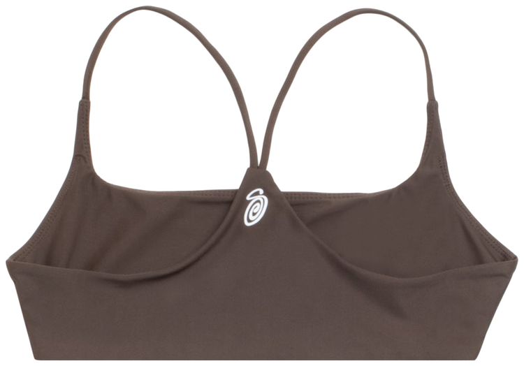 Stussy Halter Bikini Top Brown