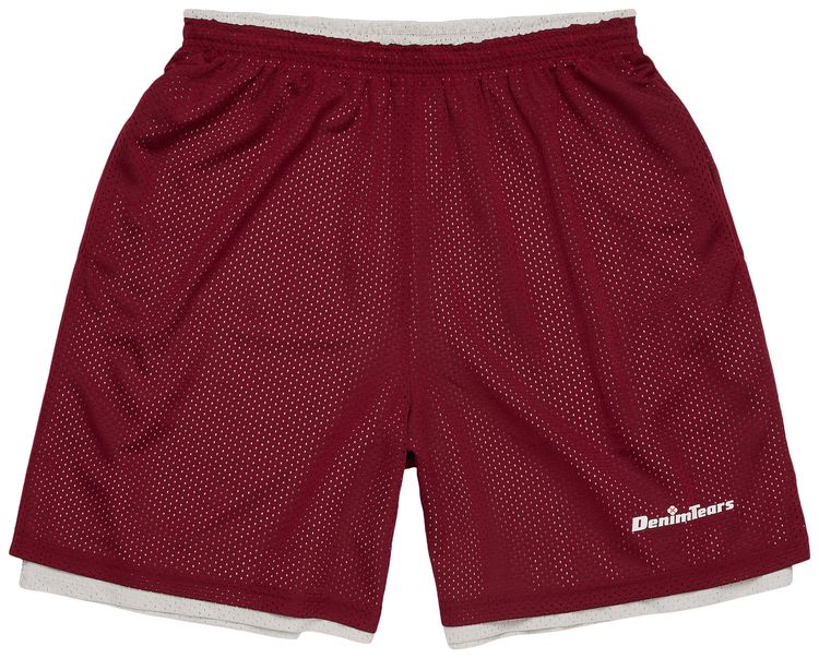 Denim Tears Dt Sport Double Layer Mesh Short Red