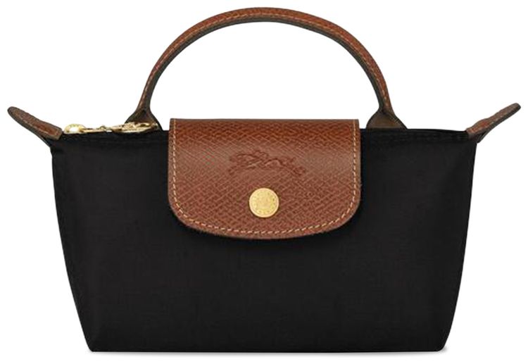 Longchamp Le Pliage Original Pouch With Handle Black