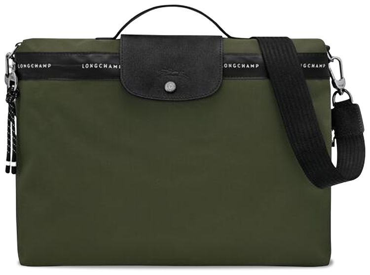 Longchamp Le Pliage Energy Briefcase Khaki