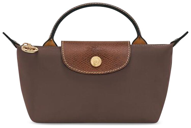 Longchamp Le Pliage Original Pouch With Handle Mocha