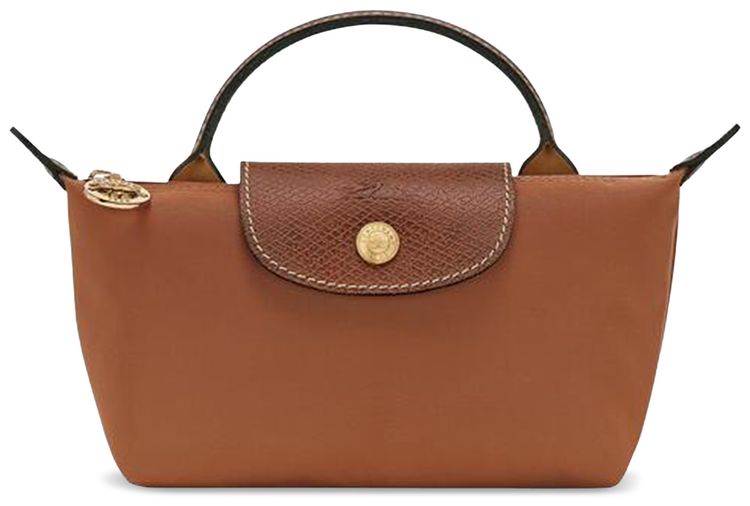 Longchamp Le Pliage Original Pouch With Handle Cognac