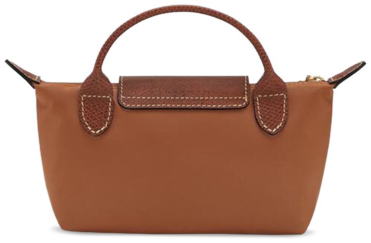 Longchamp Le Pliage Original Pouch With Handle Cognac