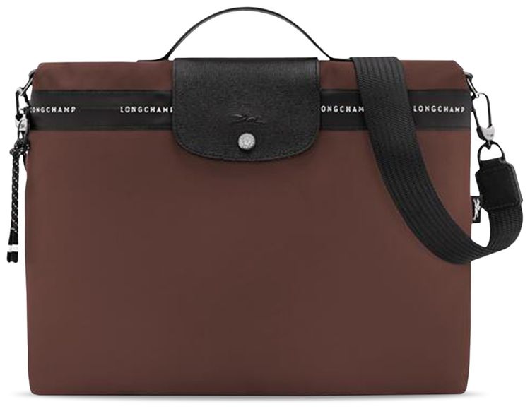 Longchamp Le Pliage Energy Briefcase Cocoa