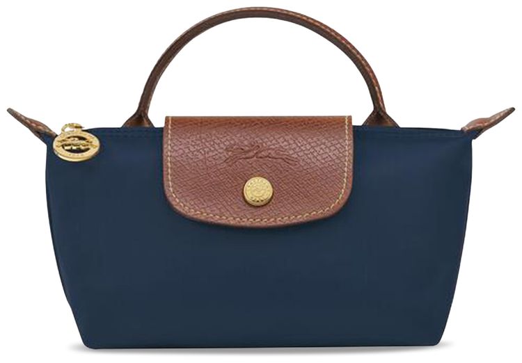 Longchamp Le Pliage Original Pouch With Handle Navy