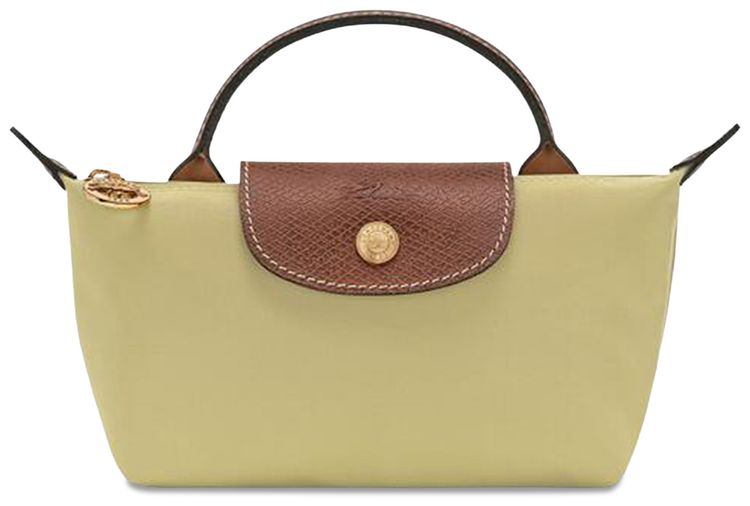 Longchamp Le Pliage Original Pouch With Handle Pistachio
