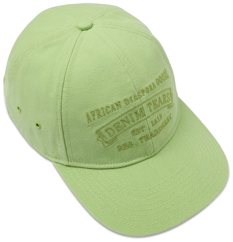 Denim Tears Mono ADG Stamp Cap Lime