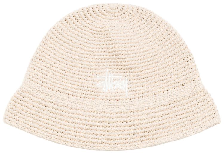 Stussy Basic Knit Bucket Hat Oat