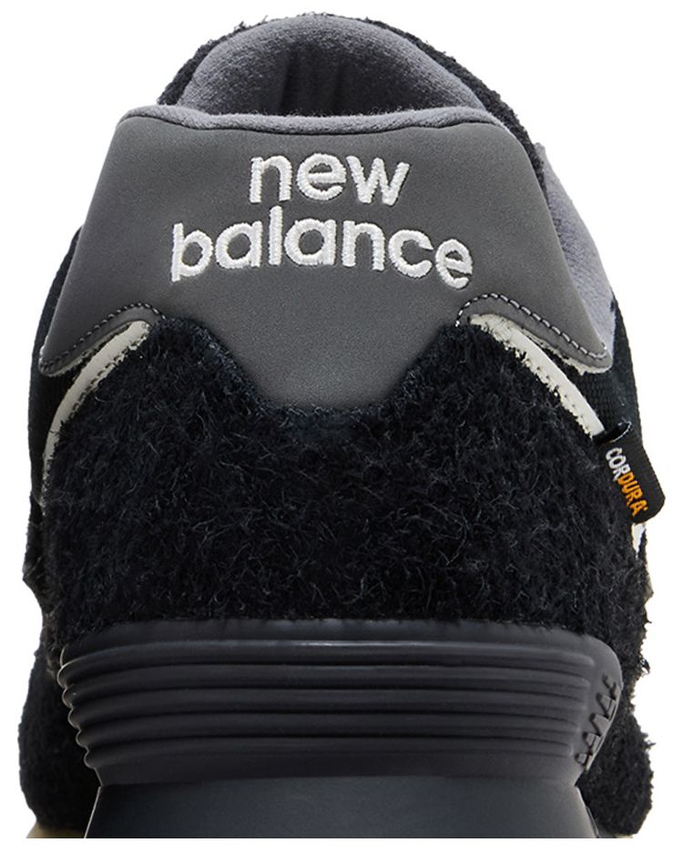 New Balance 574 Black Cordura Suede