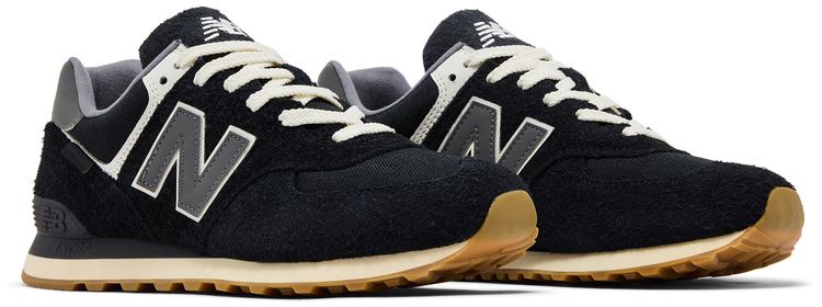 New Balance 574 Black Cordura Suede