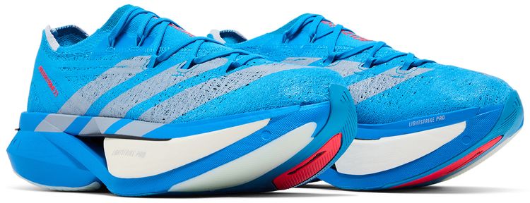 adidas Adizero Prime X3 Strung Solar Blue Silver Metallic Lucid Red