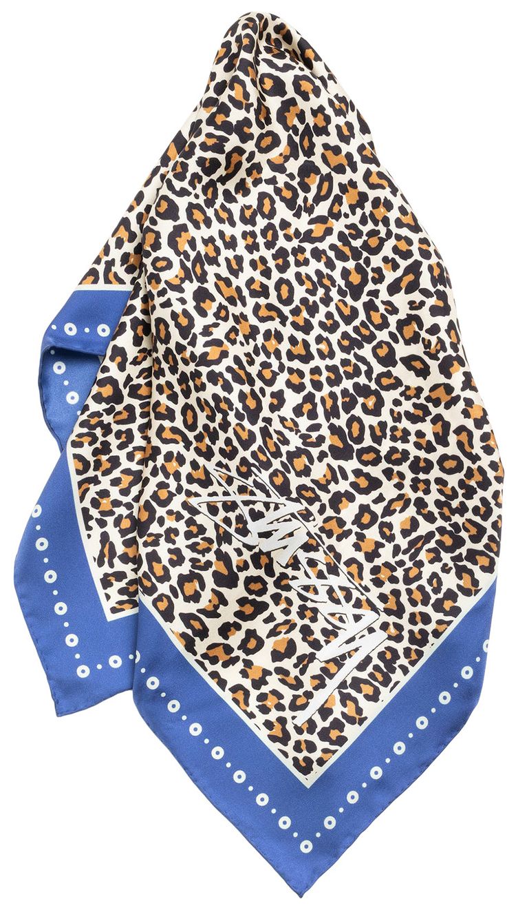 Stussy Pattern Silk Bandana Leopard
