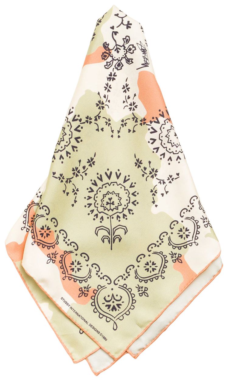 Stussy Pattern Silk Bandana Camo