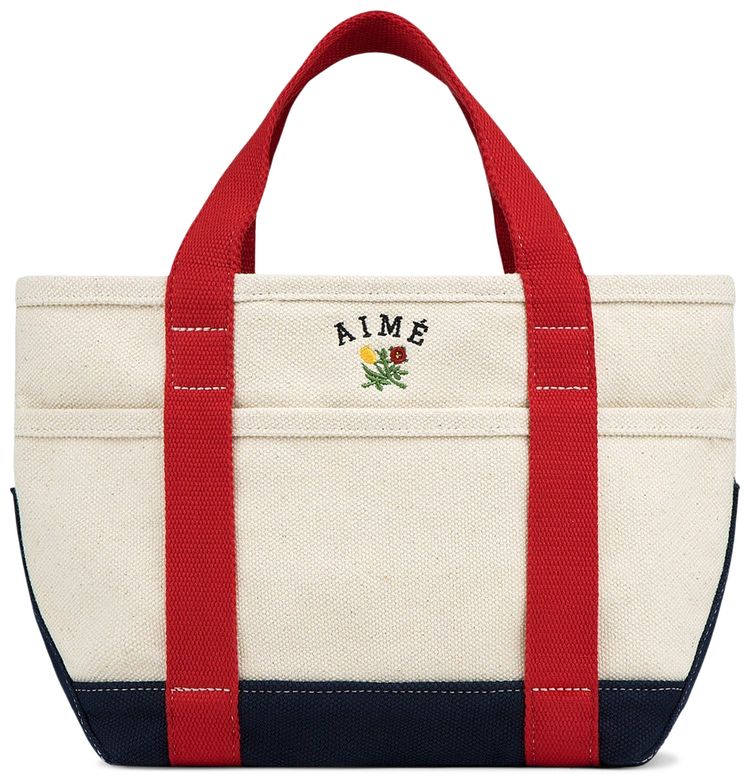 Aime Leon Dore Mini Crest Contrast Tote Bag NavyRed
