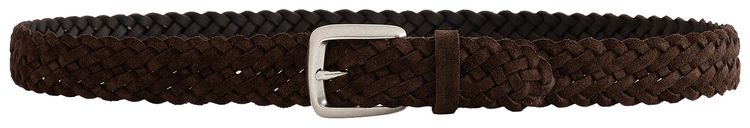 Aime Leon Dore Braided Suede Belt Brown