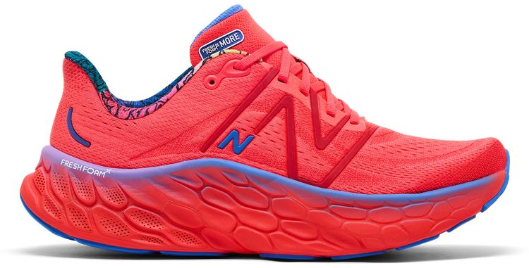 New Balance Fresh Foam X More v4 Electric Red Bright Lapis