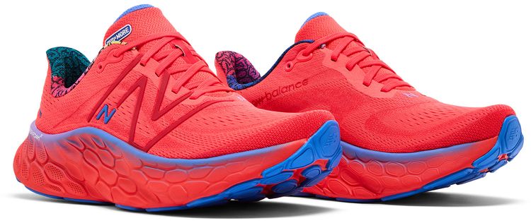 New Balance Fresh Foam X More v4 Electric Red Bright Lapis