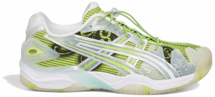 Little Tokyo Table Tennis x ASICS Gel Resolution 5 Parrot Green Pure Silver