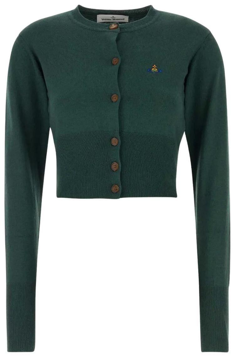 Vivienne Westwood Bea Cropped Cardigan Woodland