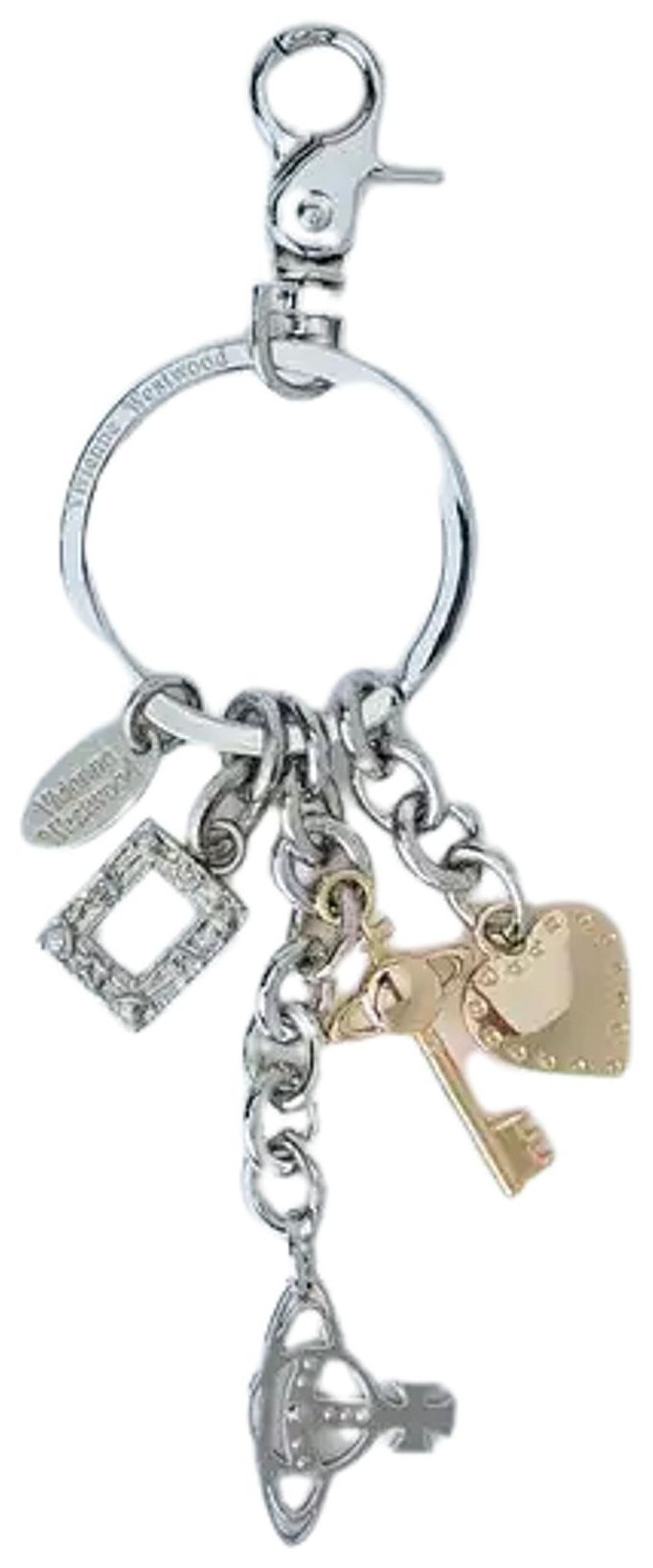 Vivienne Westwood Charm Keyring Silver
