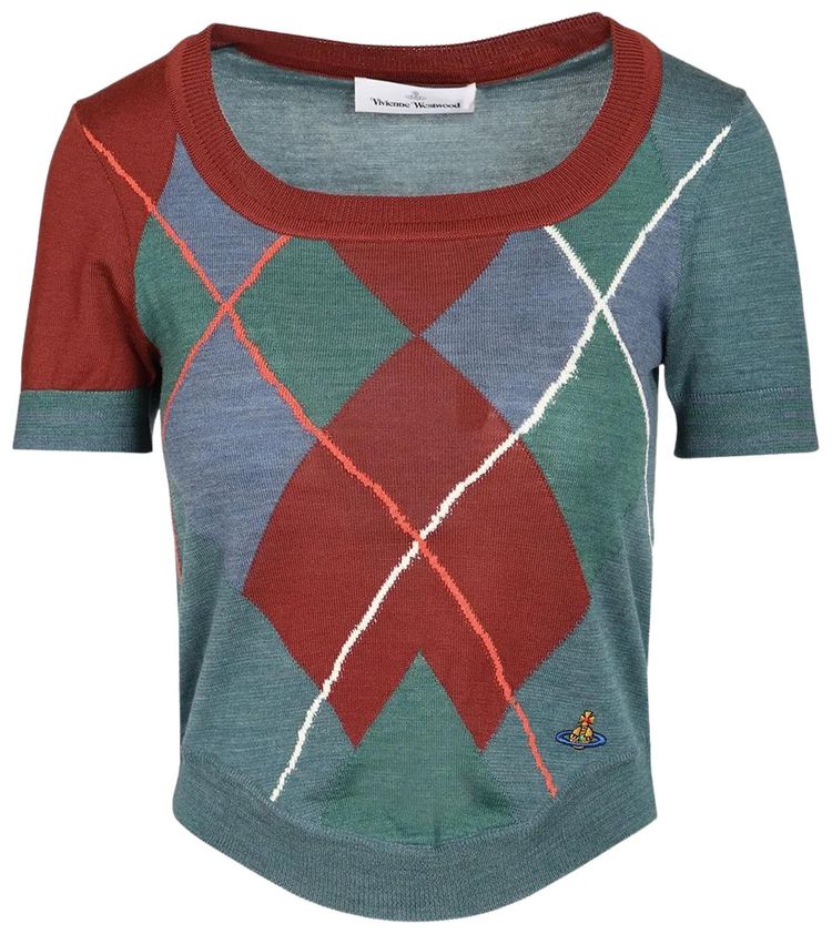 Vivienne Westwood Argyle Bodice Tee Multicolor