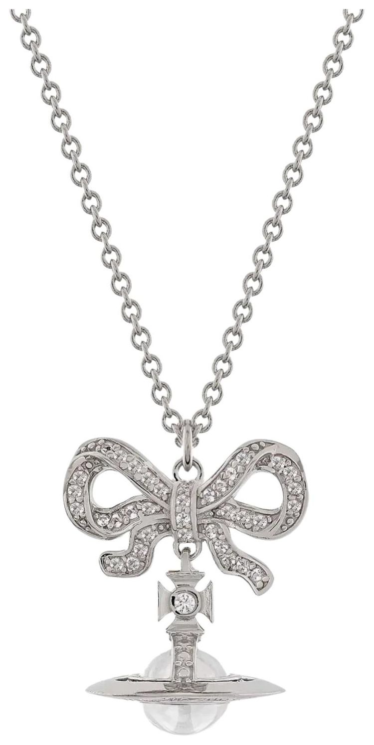Vivienne Westwood Octavie Pendant PlatinumWhiteClear