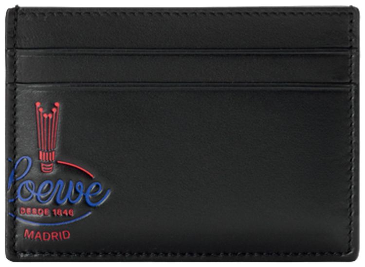Loewe Plain Cardholder Crown Black