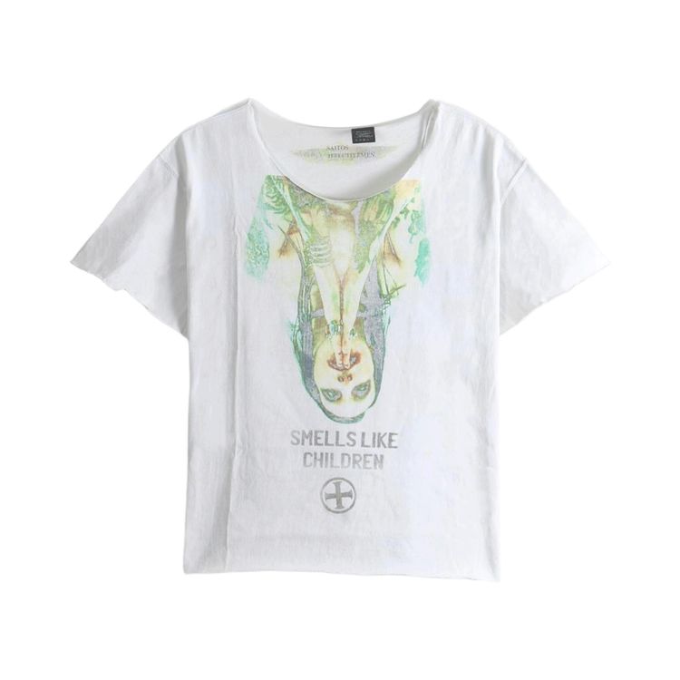 SAITOS Inverted Manson Tee White