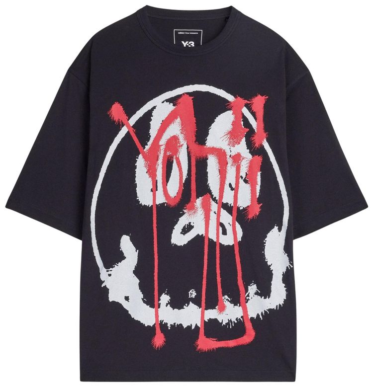 Yohji Yamamoto Pour Homme x Adidas Skull GFX Short Sleeve Tee Black