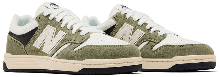 New Balance 480 Dark Olivine Sea Salt