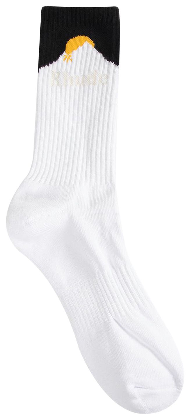 Rhude Moonlight Pista Sock WhiteBlackYellow