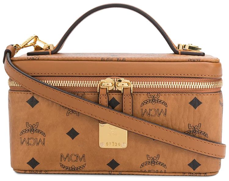 MCM Aren VI Mini Crossbody Bag Cognac