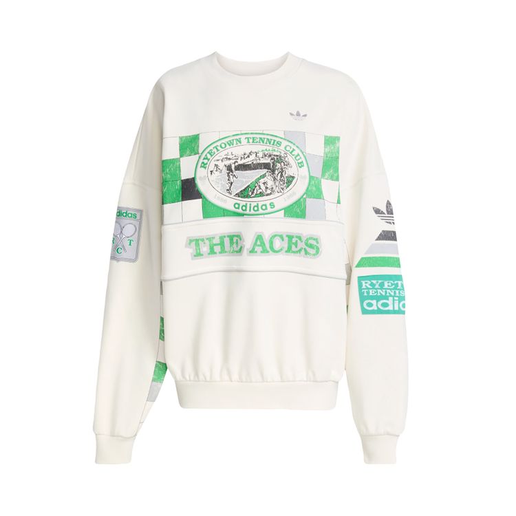 Adidas Archive Court Sweatshirt Cloud White